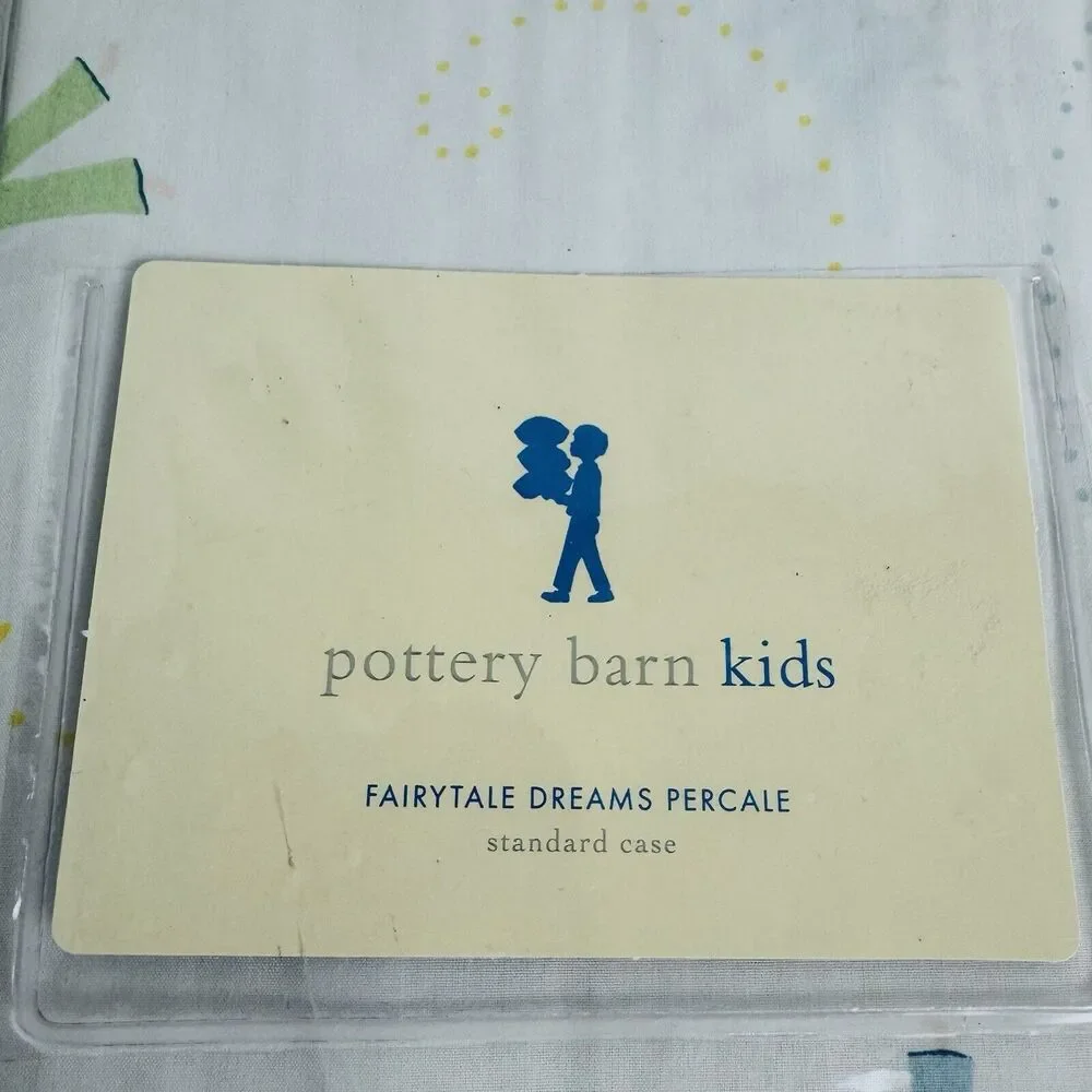 Pottery Barn Kids Pillowcase Fairytale Dreams Percale Standard Cotton‎ New